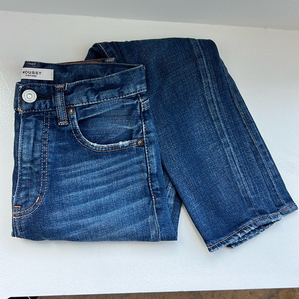 Moussy 24 denim dark wash